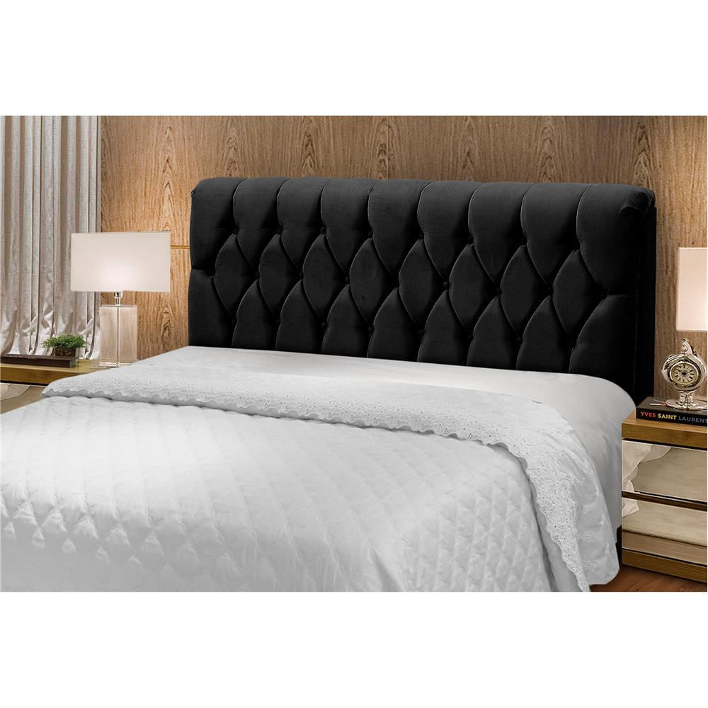 Cabeceira para Cama Queen Size Dobue Palladium Preto