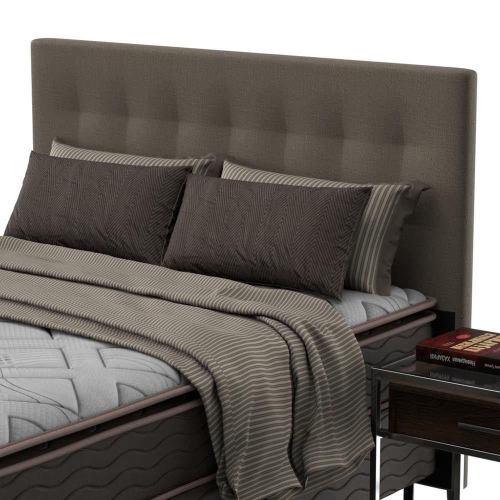 Cabeceira para Cama King Size Probel Texas em Tecido Suede