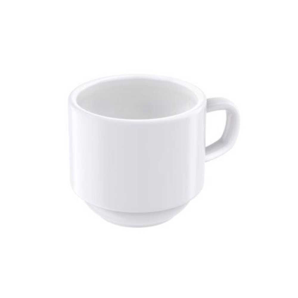Kit 6 Xícaras de Café com Pires Tramontina Paola em Porcelana 100 ml