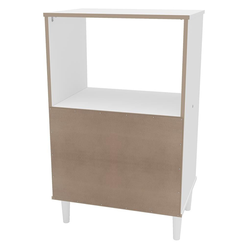 Armário para Micro-ondas Politorno Facility com 2 Portas Branco