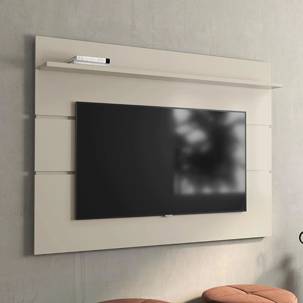 Painel Home Marselha para TV de até 50 Polegadas Patrimar Off White