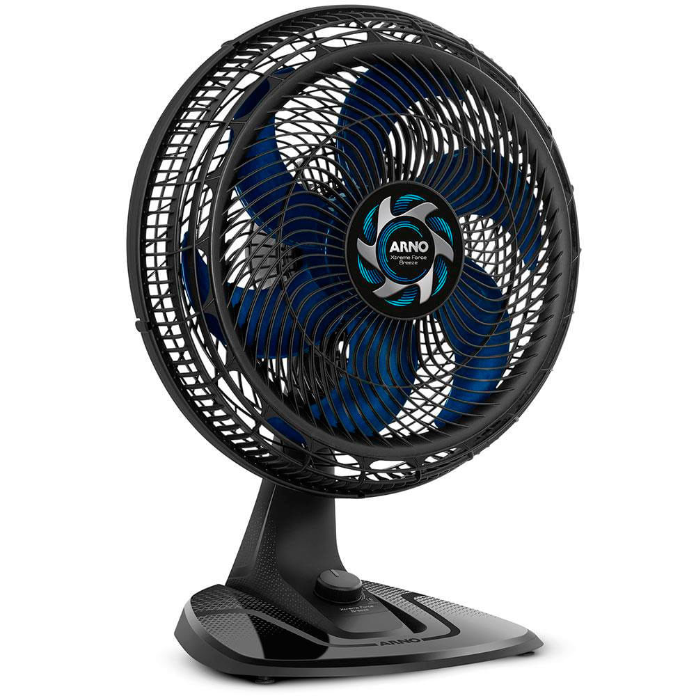 Ventilador de Mesa Arno Xtreme Force VB40 40cm com 3 Velocidades e 6 Pás Preto / 110V