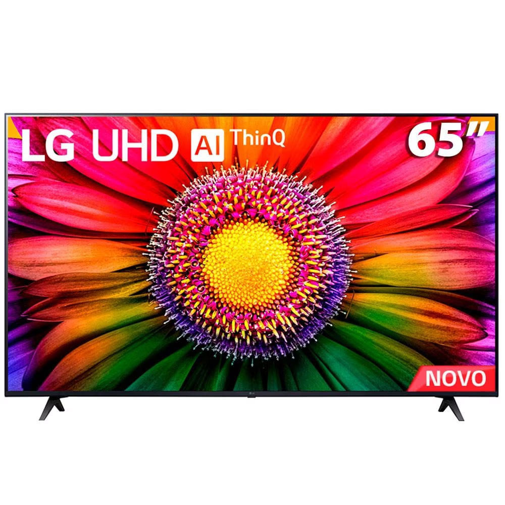 Smart TV 65 LG 4K UHD ThinQ AI 65UR8750PSA HDR, Bluetooth, Alexa, Google Assistente, Airplay 2, 3 HDMIs