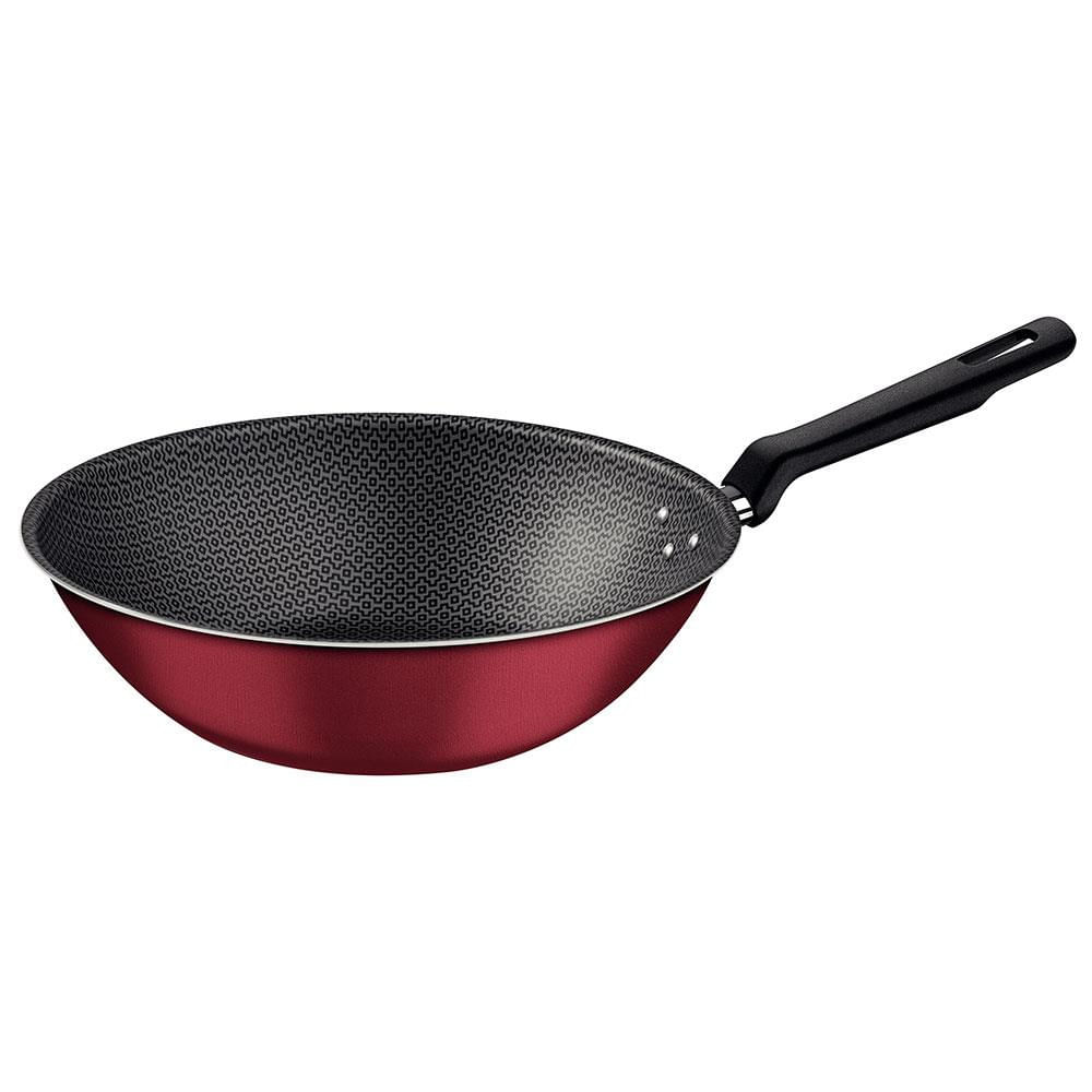 Panela Wok Tramontina Loreto com Revestimento Interno e Externo Antiaderente Starflon Max 28 cm