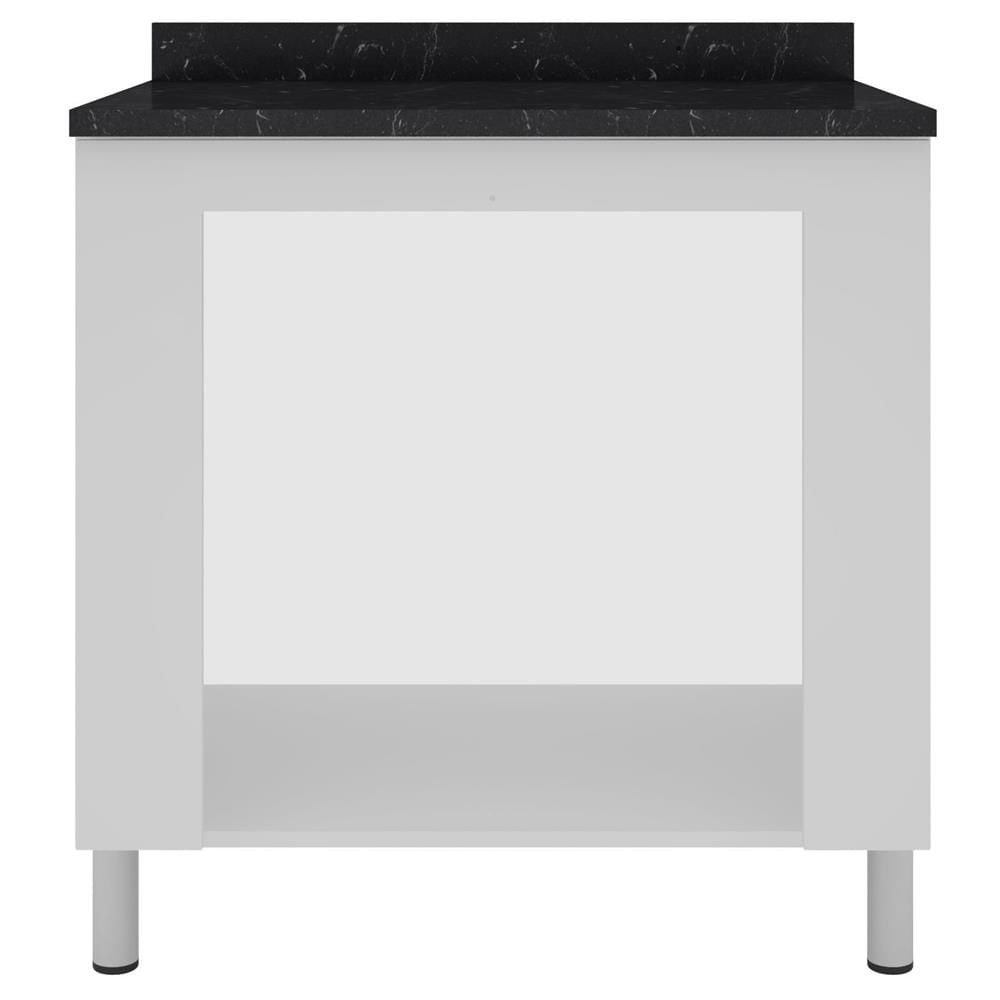 Balcão para Forno e Cooktop Rubi com 4 Bocas Bartira Branco