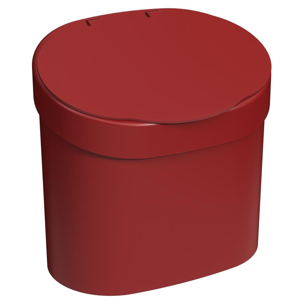 Lixeira Coza Basic com Tampa 10902/0465 em Polipropileno 4 L Vermelho