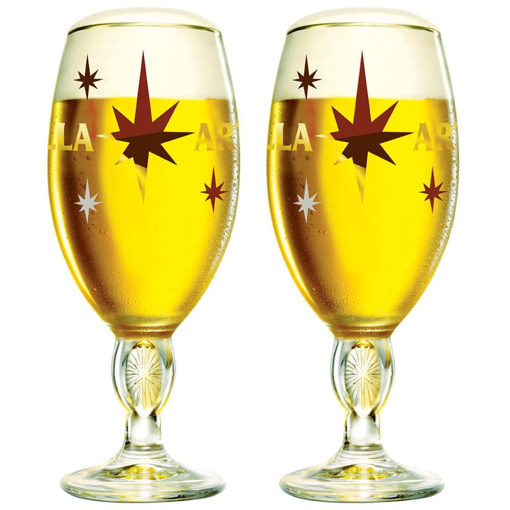 Conjunto de Taças para Cerveja Globimport Stella Artois Festa 330 ml 2 Peças