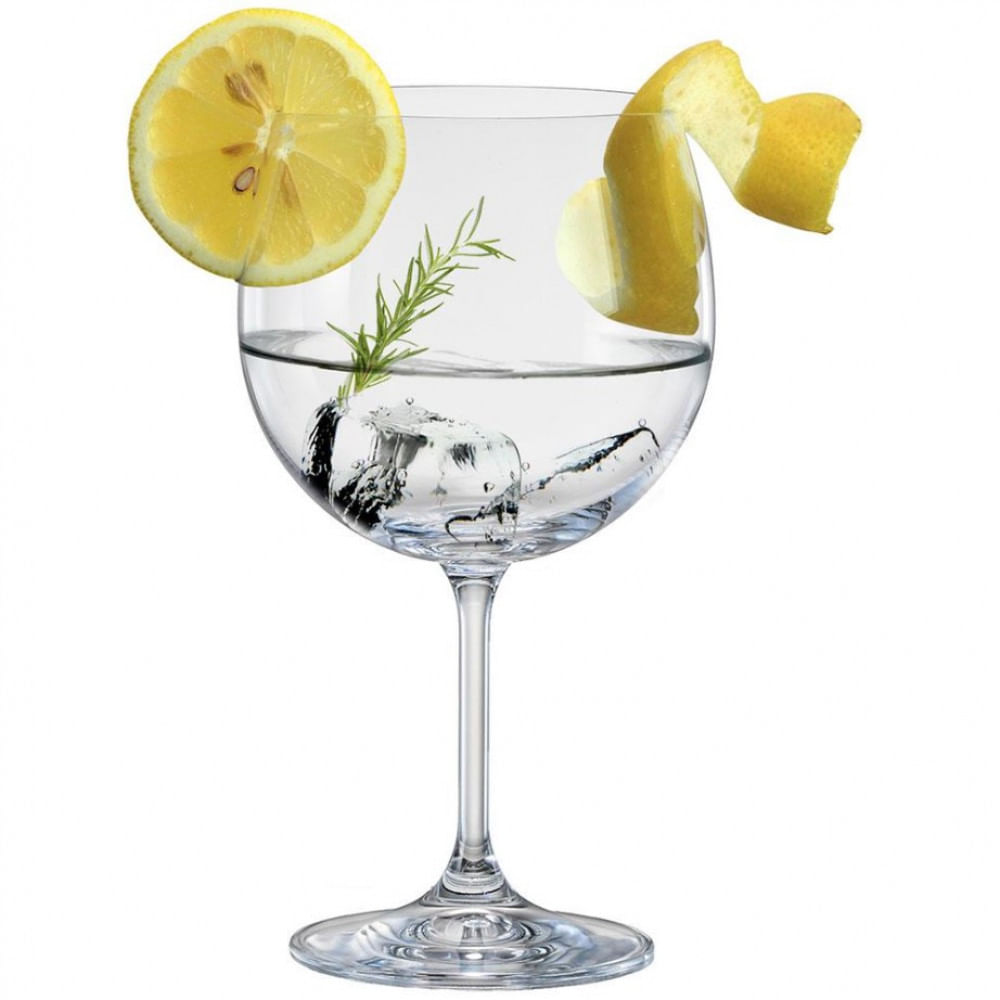 Conjunto de Taças para Gin Bohemia Anna 600 ml em Cristal 6 Peças Transparente