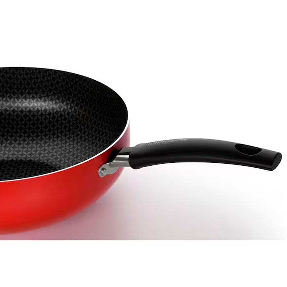 Frigideira Wok Multiflon Páprika com Revestimento Ultra 7 Vermelha 28 cm Vermelho