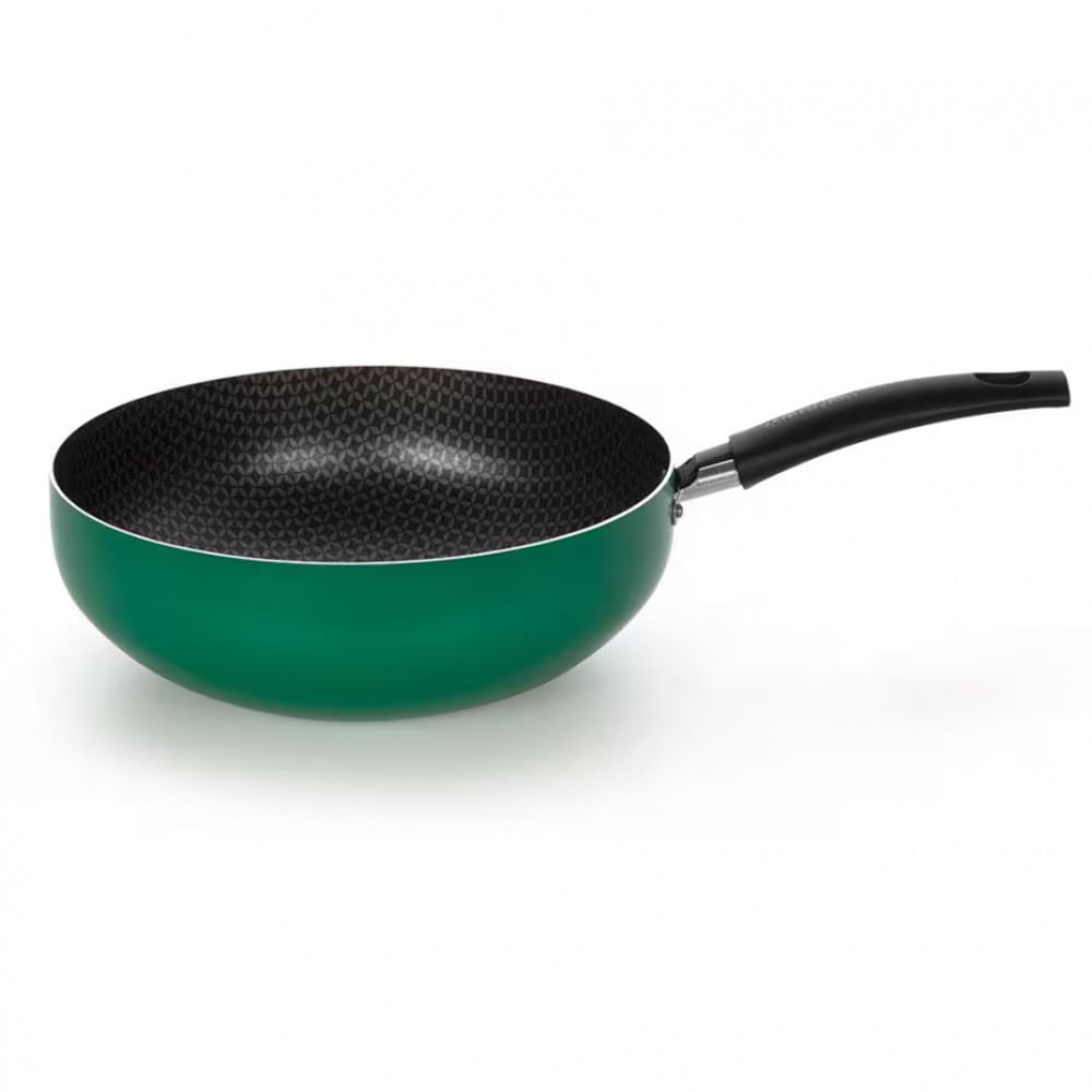 Frigideira Wok Multiflon Color com Revestimento Ultra 7 24 cm