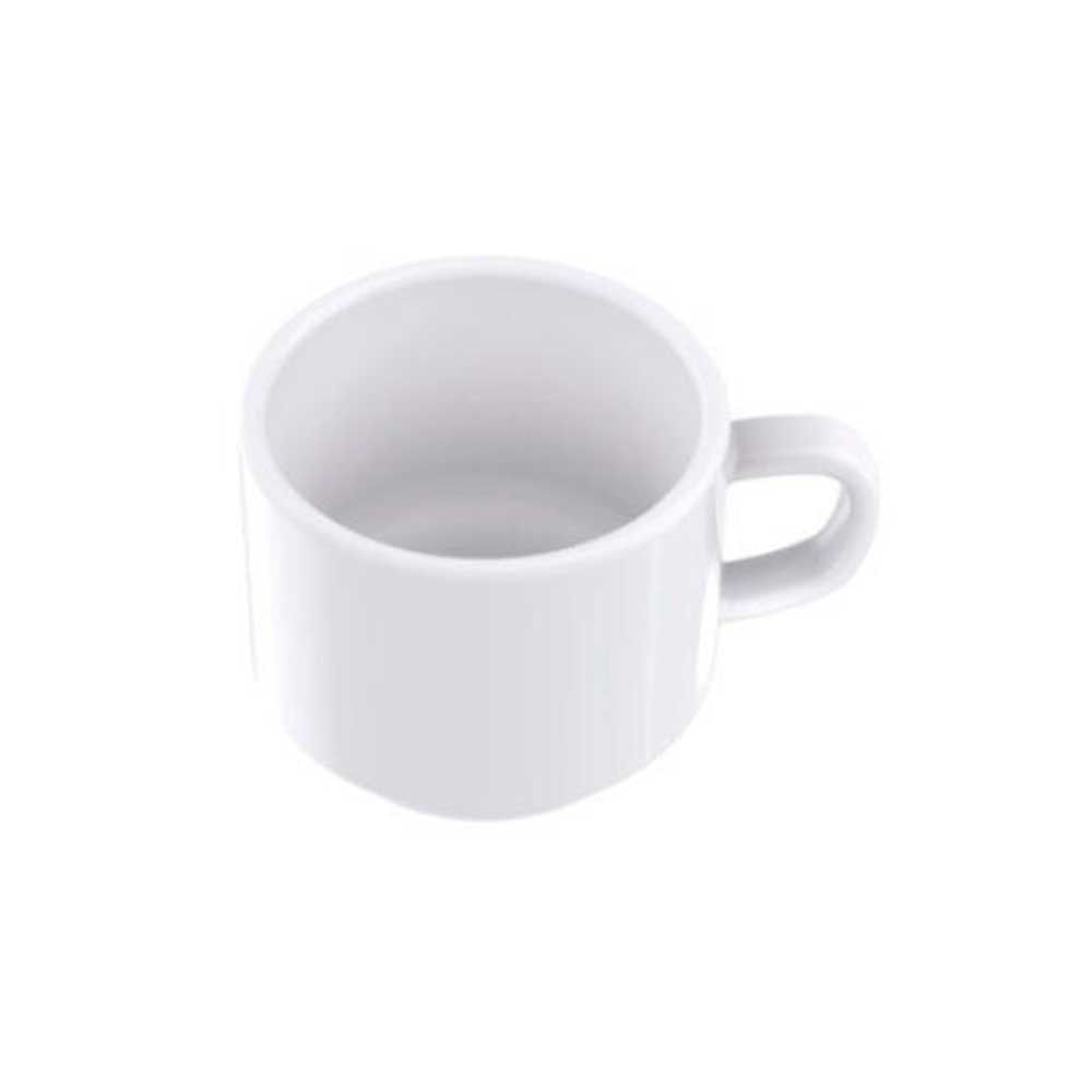 Conjunto com 6 Xícaras e Pires para Café Tramontina Paola em Porcelana 100 ml Branco