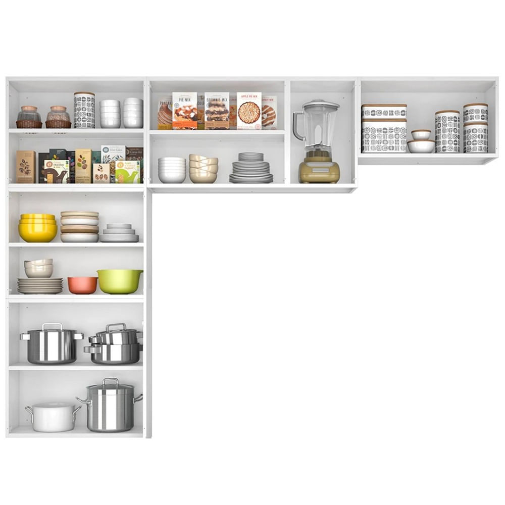 Cozinha Completa Itatiaia Diamante 13 Portas 4 Gavetas Branco