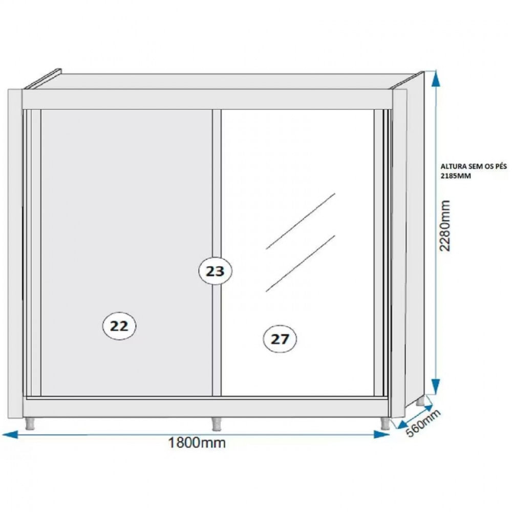 Guarda Roupa Solteiro Hamburgo 180cm 2 Portas 4 Gavetas e Espelho Mademarques Peroba/Off White