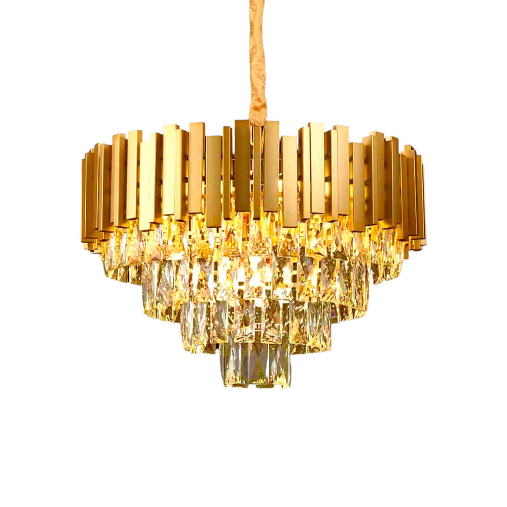 Lustre Pendente Sindora Dcd00458 Dourado E14 Bivolt