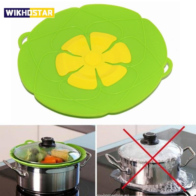 Tampa de Silicone Anti-derramamento para Panela e Utensílios de Cozinha