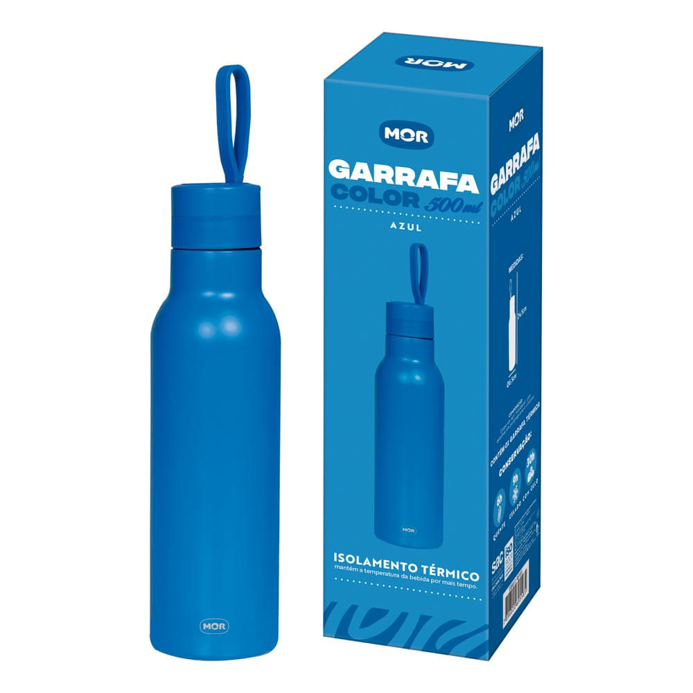 Garrafa Color 500ml Azul