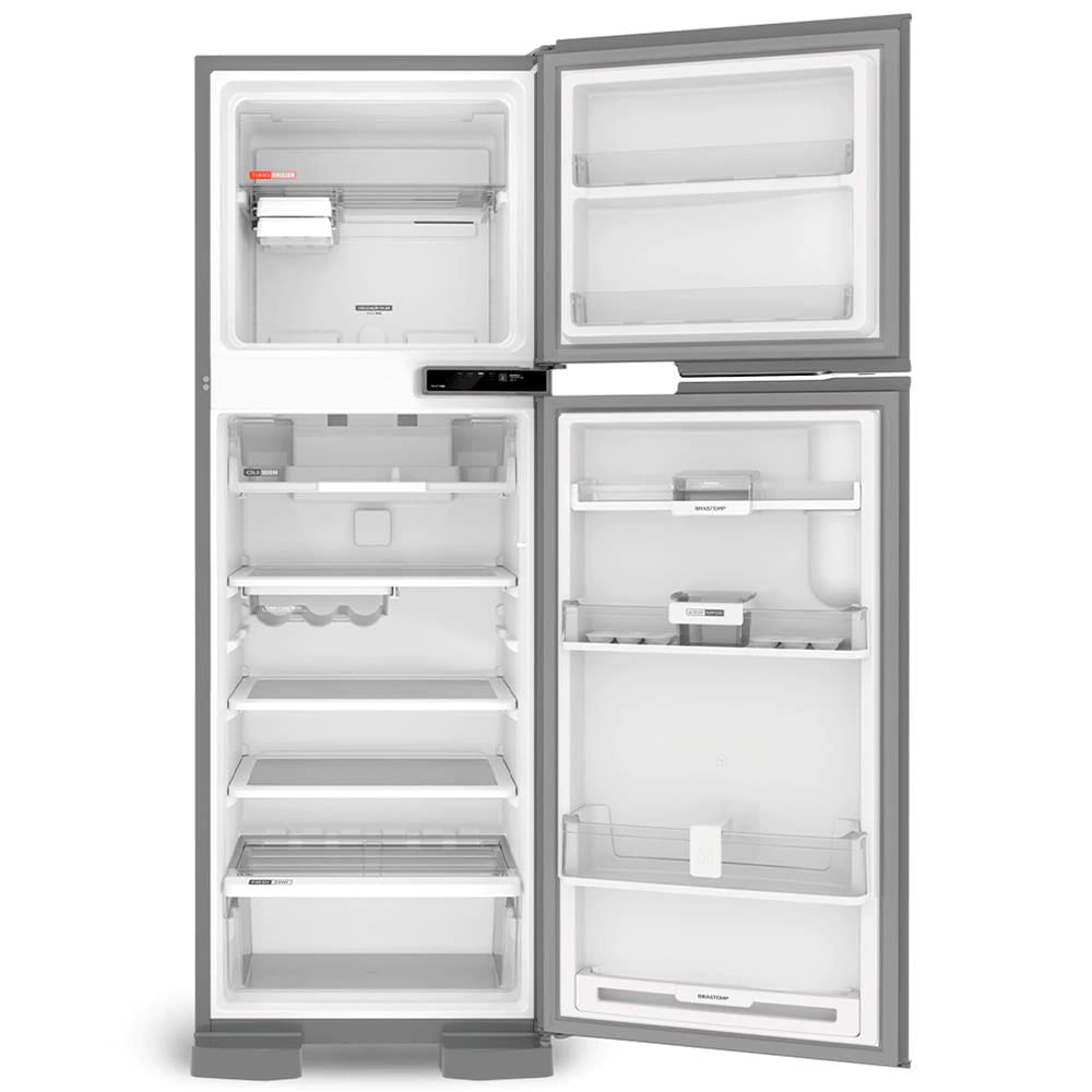 Geladeira BRM44HK Frost Free Duplex Compartimento Extrafrio e Fresh Zone Inox 375 Litros Brastemp Inox / 110V