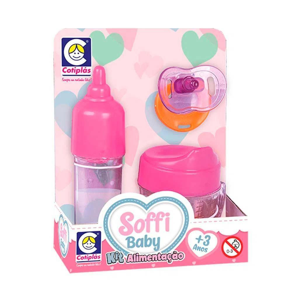 Acessórios Para Bonecas - Soffi Baby - Kit Alimentação - Cotiplás