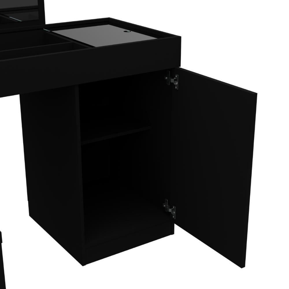 Gabinete Toucador Noctis Preto Fosco