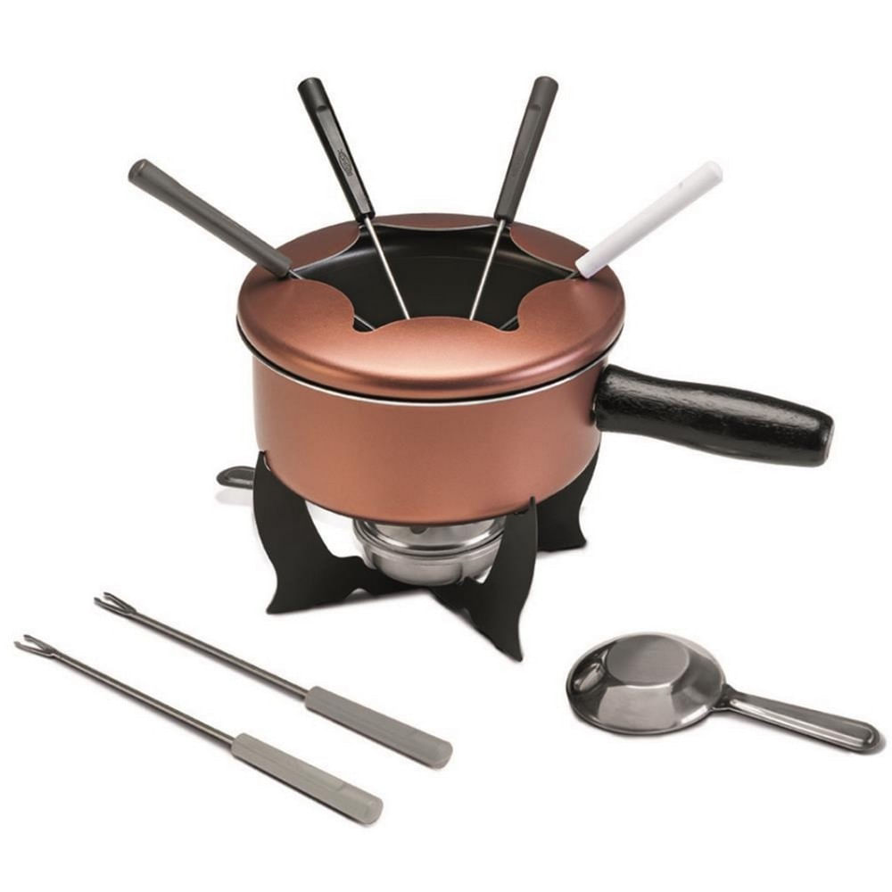 Aparelho de Fondue Brinox 10 Peças Cobre