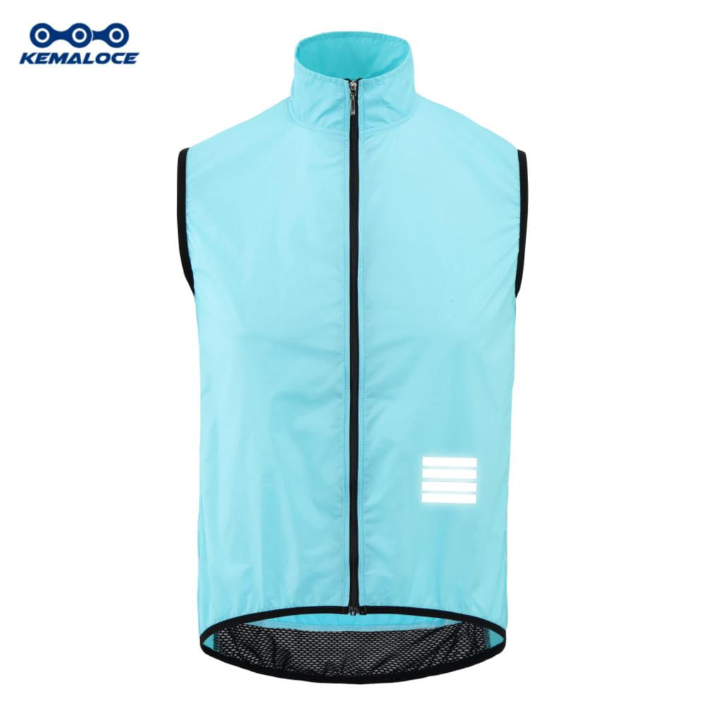 Colete Ciclismo KEMALOCE Azul Marinho Masculino Sem Mangas XS / azul