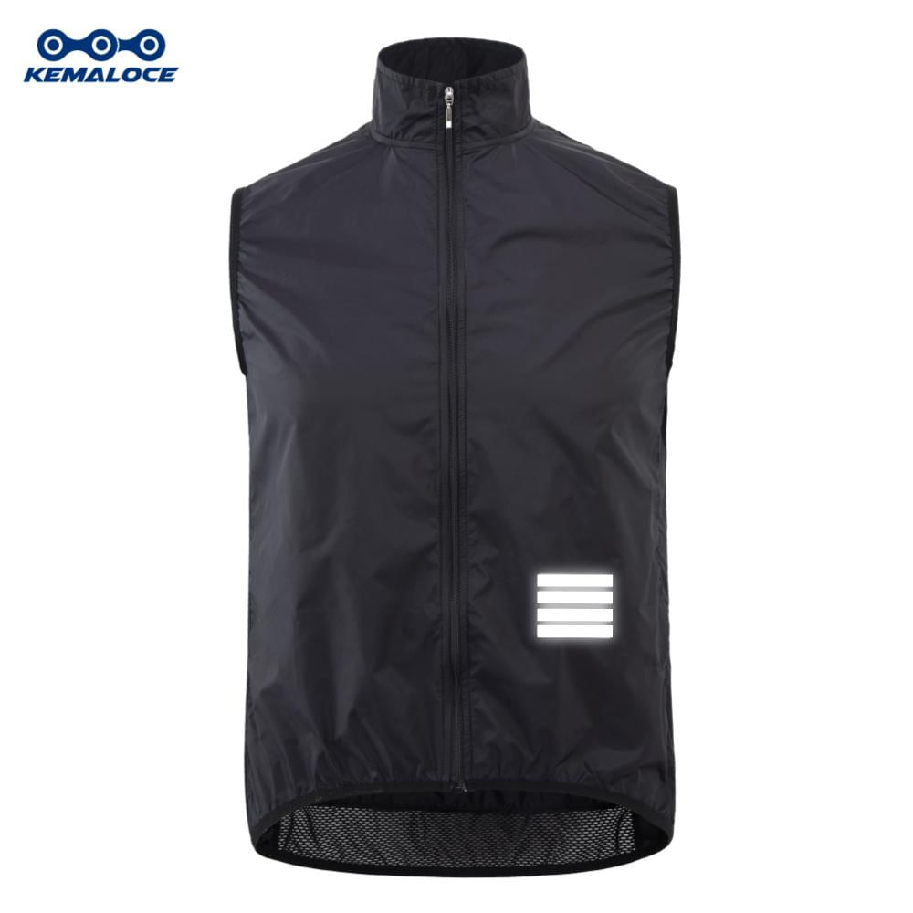 Colete Ciclismo KEMALOCE Azul Marinho Masculino Sem Mangas XS / azul