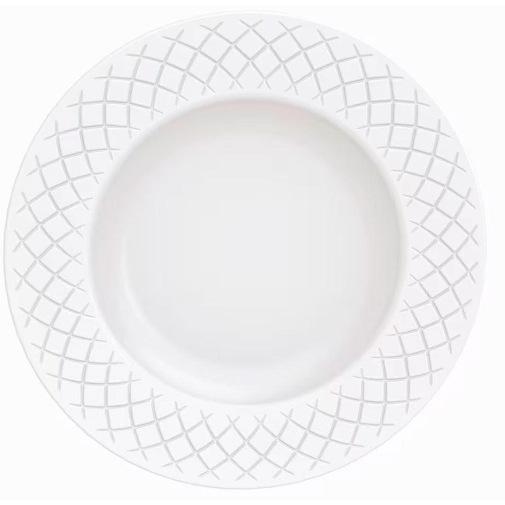 Aparelho de Jantar 20 Peças Tramontina Ingrid em Porcelana Decorada Branco