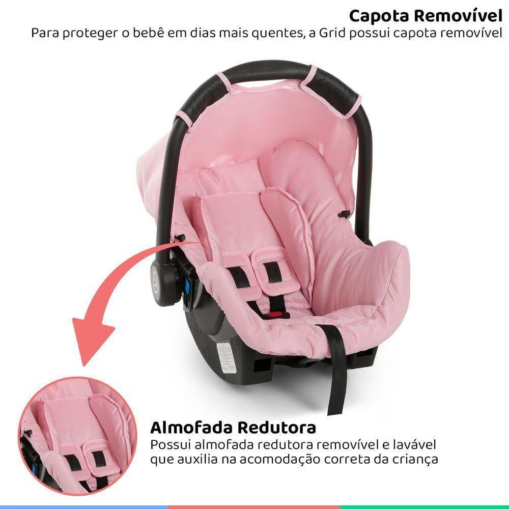 Bebê Conforto Galzerano Grid 8184 De 0 Até 13 Kg Rosa U