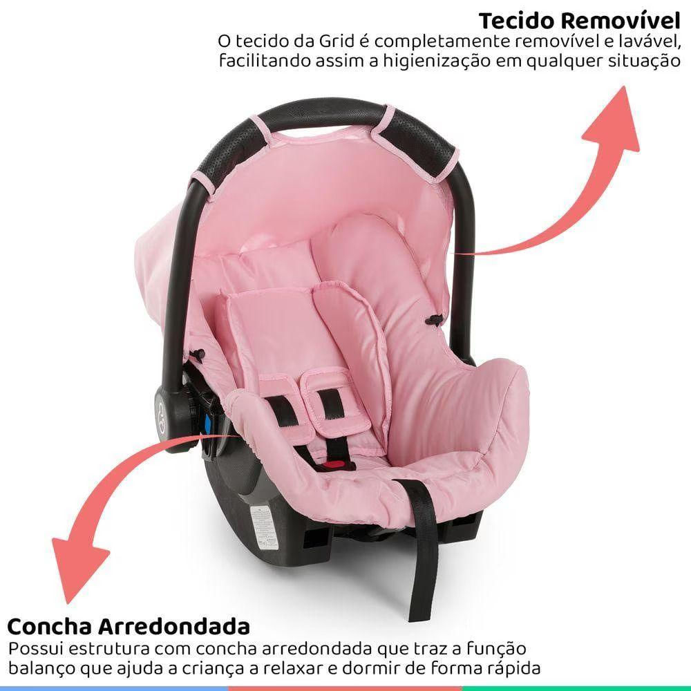 Bebê Conforto Galzerano Grid 8184 De 0 Até 13 Kg Rosa U