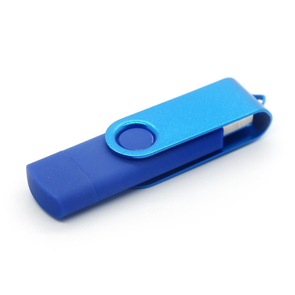 Adaptador Leitor USB com Leitor de Cartão 64GB / azul