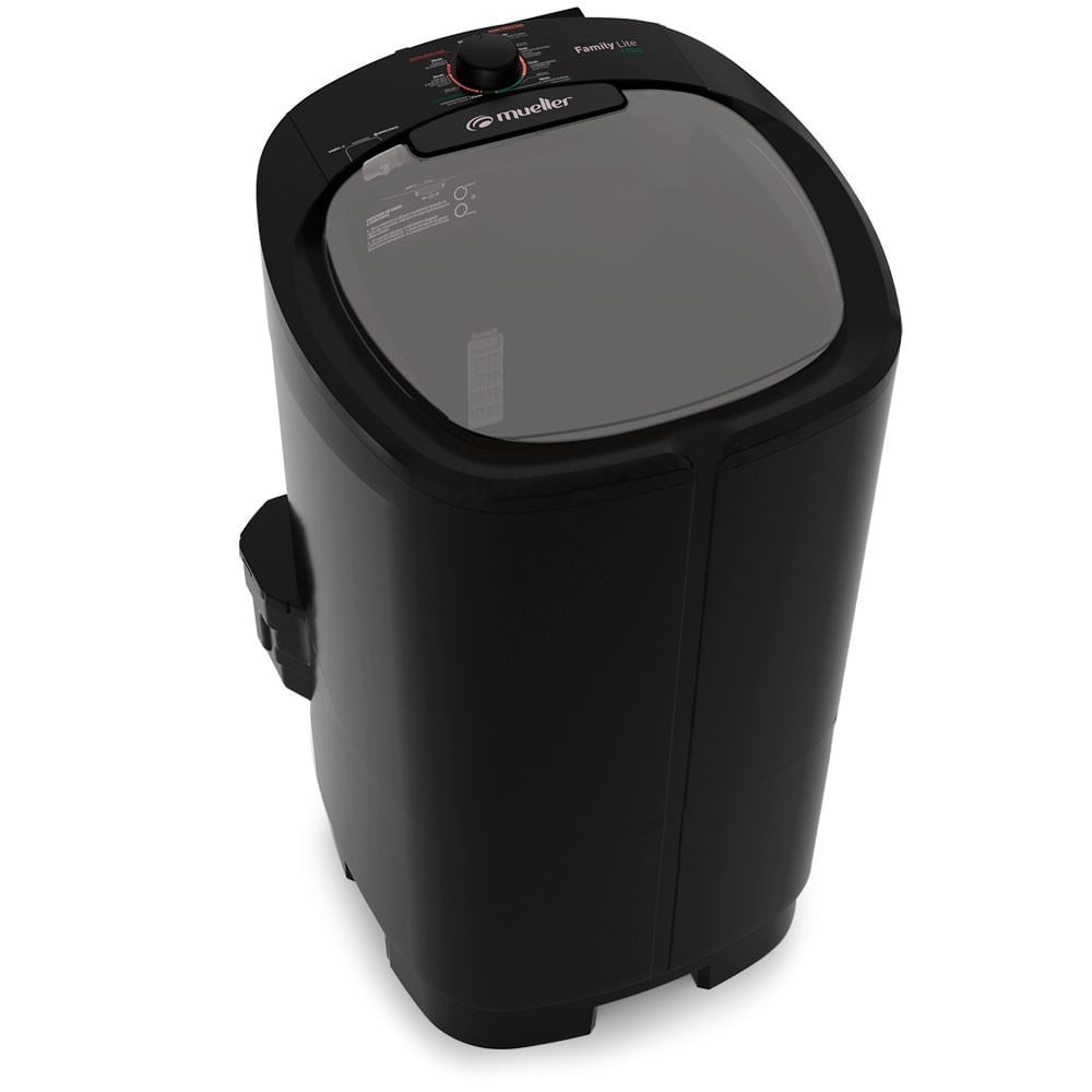 Lavadora de Roupas Semiautomática Mueller Family Lite 10kg Preta – 220 Volts