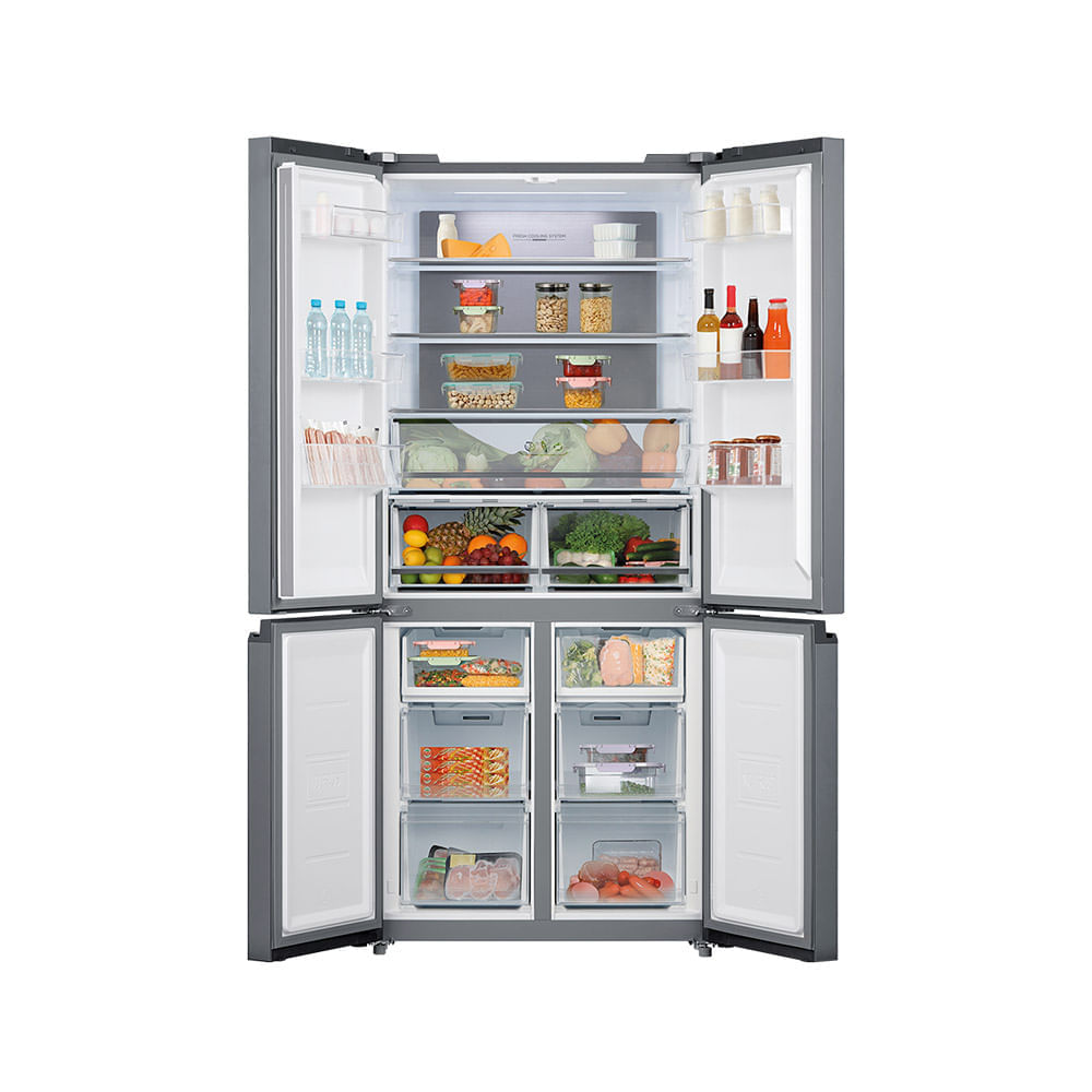 Refrigerador Midea French Door Inverter Quattro 482 Litros Inox MD-RF556 – 127 Volts 127 Volts