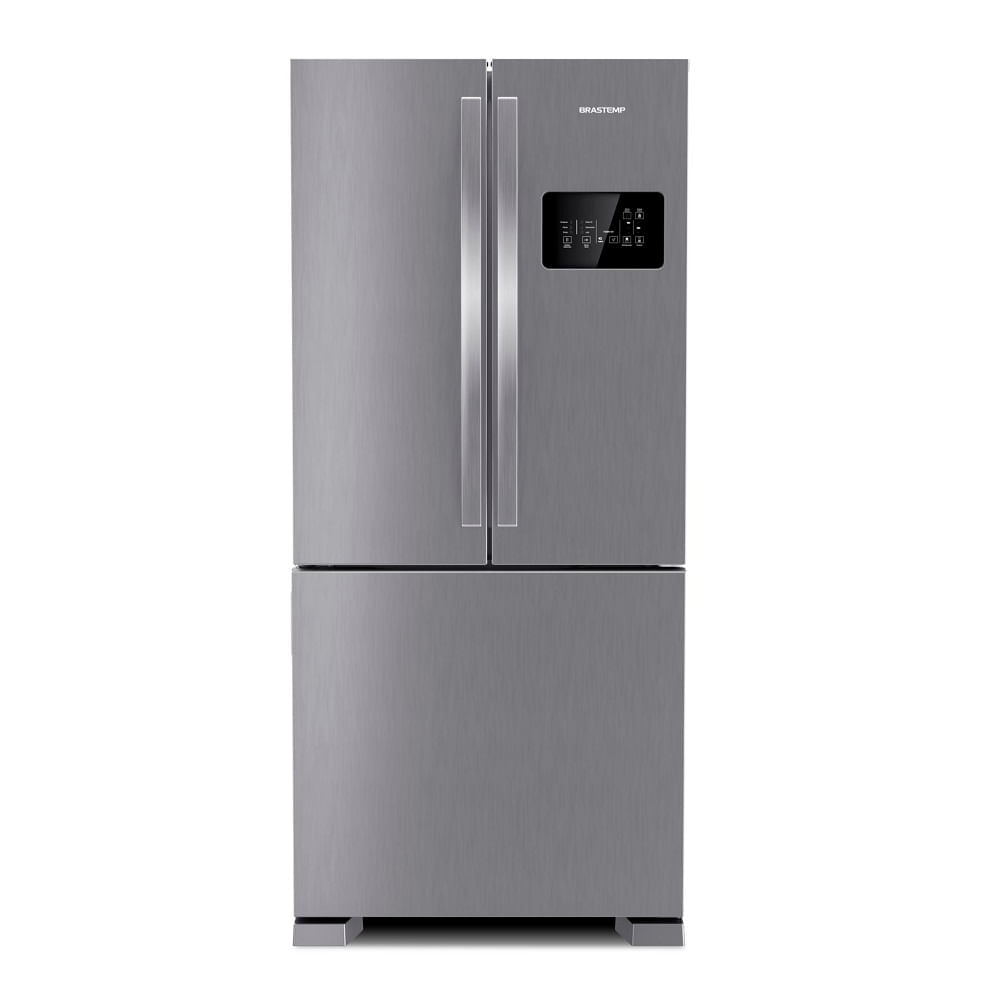 Refrigerador Brastemp Frost Free French Door 554 Litros Inox BRO85AK – 220 Volts