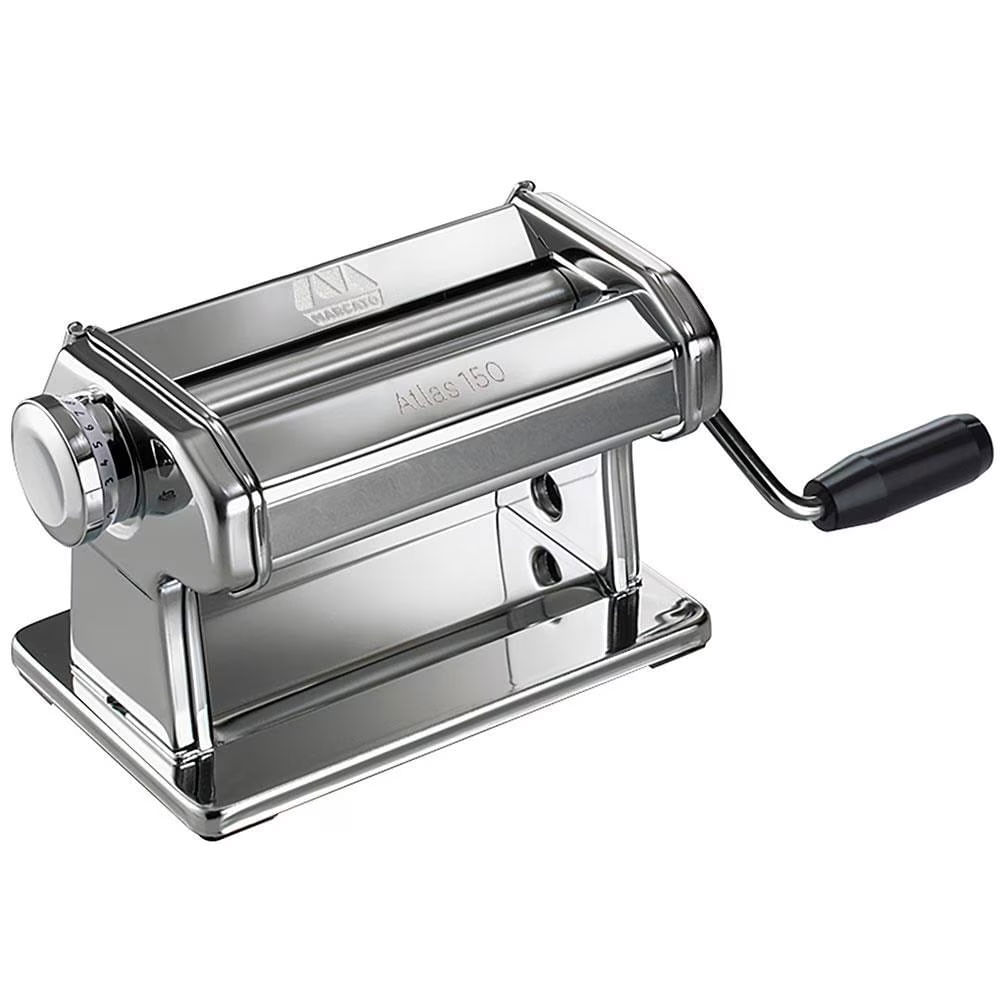 Máquina para Macarrão Marcato Atlas 150 Roller em Aço Cromado