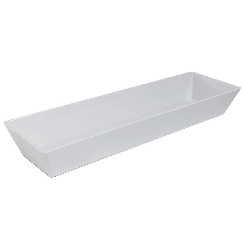 Travessa Retangular Haus Concept Gastronorm Deep GN2/4 em Melamina 53 cm Branco