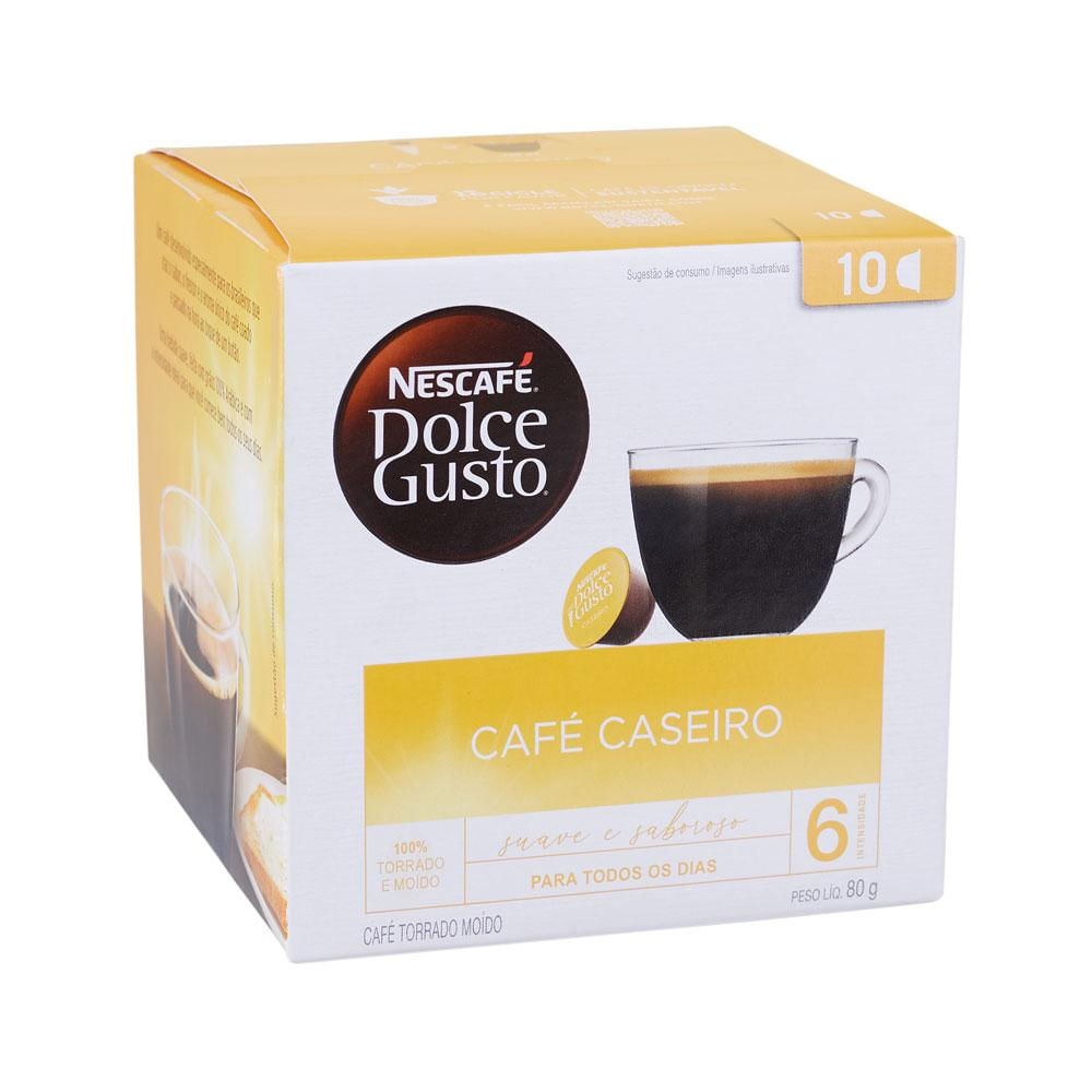 Cápsula de Cafeteira Expresso Dolce Gusto Nescafé com 10 Café Caseiro