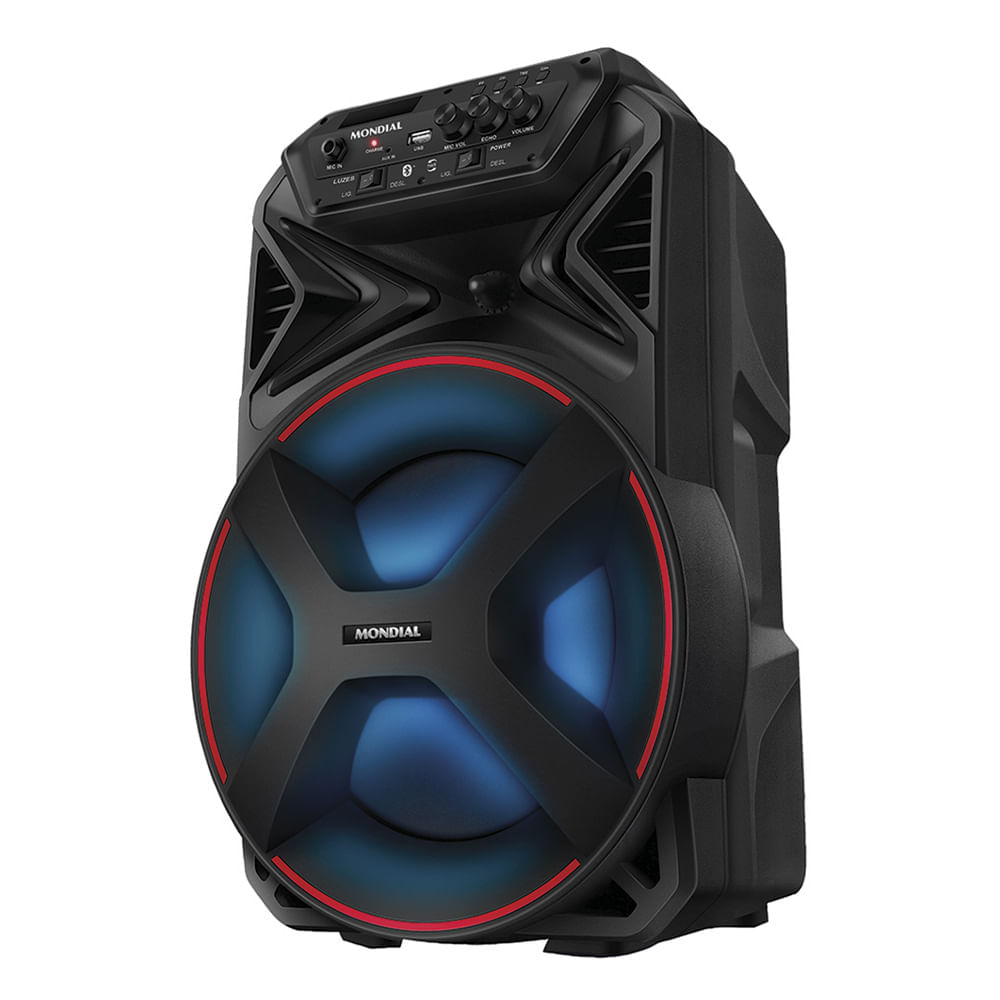 Caixa de Som Acústica Bluetooth 250W Mondial Connect Partyplus CM250 Preta