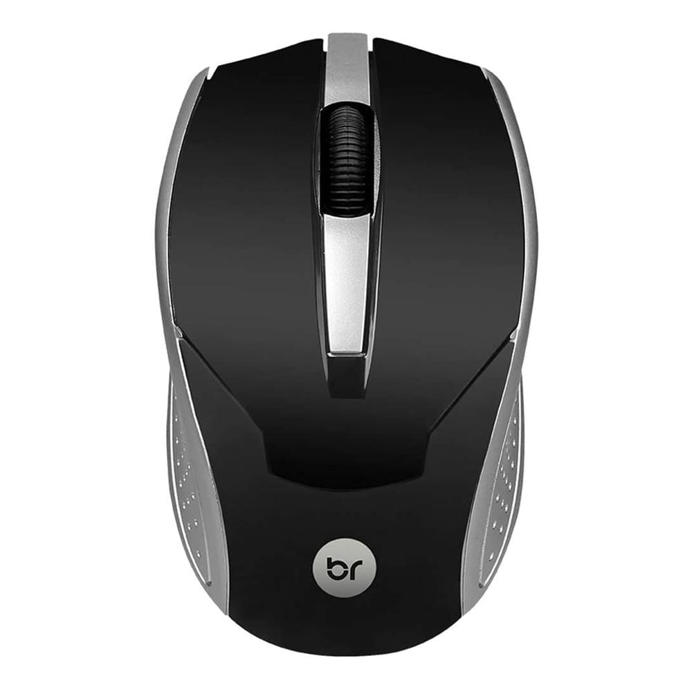 Mouse Óptico USB Bright 0028 Preto com Cinza