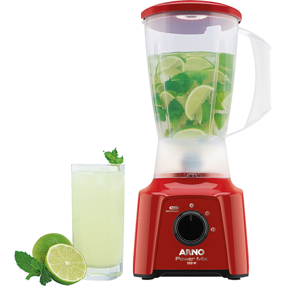 Liquidificador Arno Power Mix LQ11 550W 2L 2 Velocidades Vermelho 127V 127V