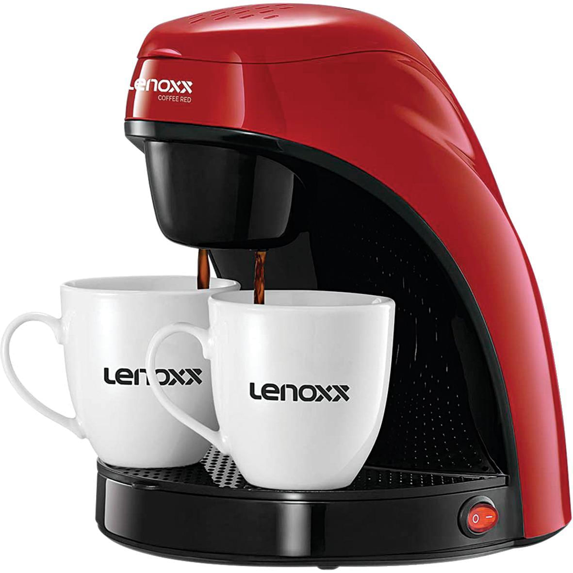 Cafeteira Elétrica 2 Xícaras Lenoxx Coffee Red PCA031 Vermelha 127V 127V