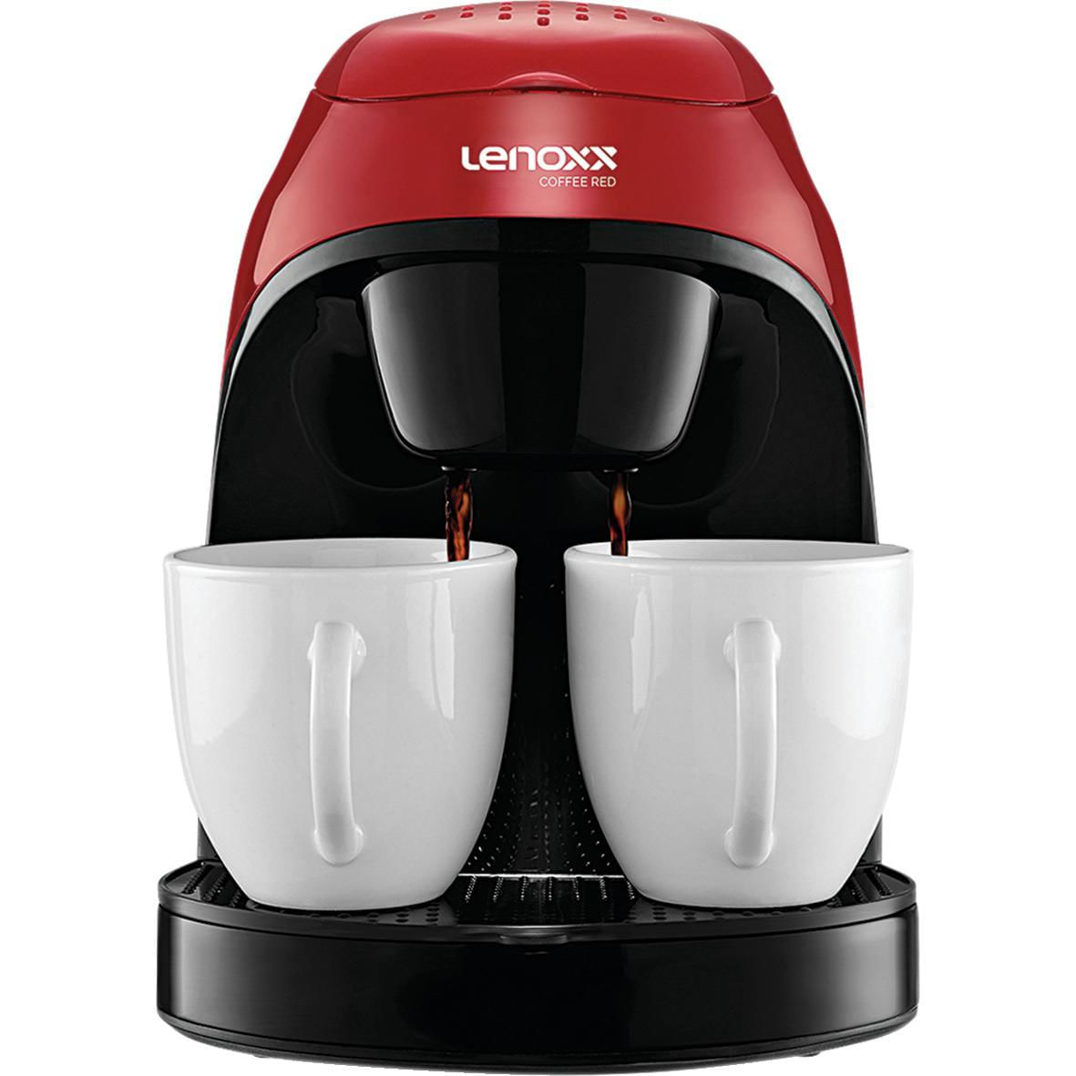 Cafeteira Elétrica 2 Xícaras Lenoxx Coffee Red PCA031 Vermelha 127V 127V