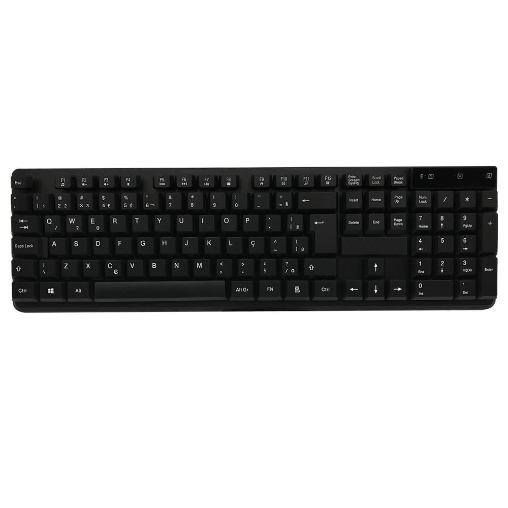 Teclado com Mouse USB Oex TM407 Preto Preta