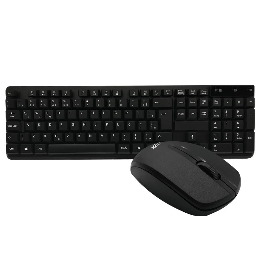 Teclado com Mouse USB Oex TM407 Preto Preta