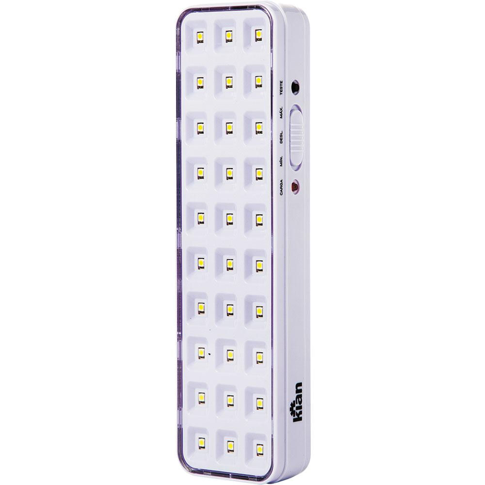 Luminária de Emergência com 30 Leds Kian KS30 Bivolt Bivolt