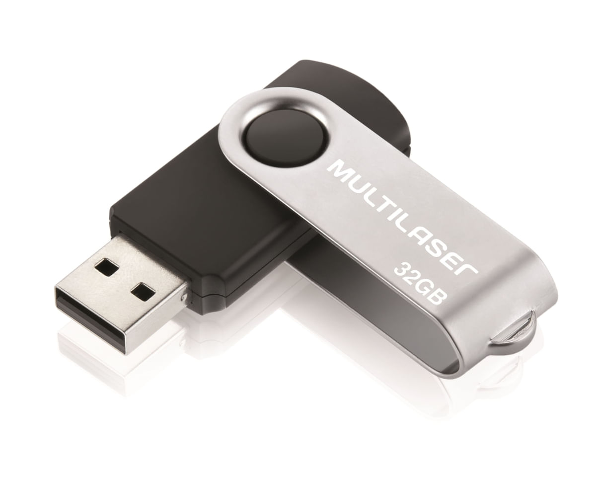 Pen Drive 32GB Multilaser Twist PD589 Preto