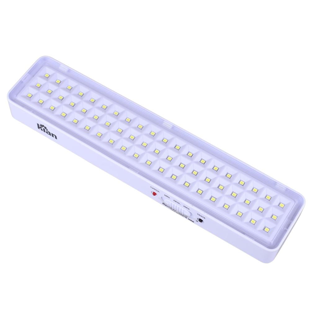 Luminária de Emergência com 60 Leds Kian Bivolt Bivolt