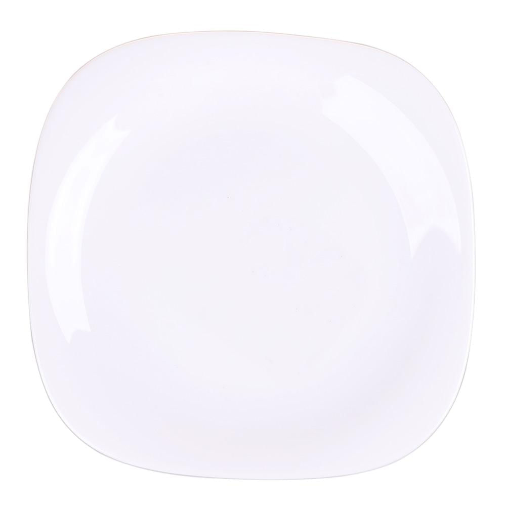 Prato de Vidro Sobremesa Quadrado 19cm Plaza Opaline Duralex