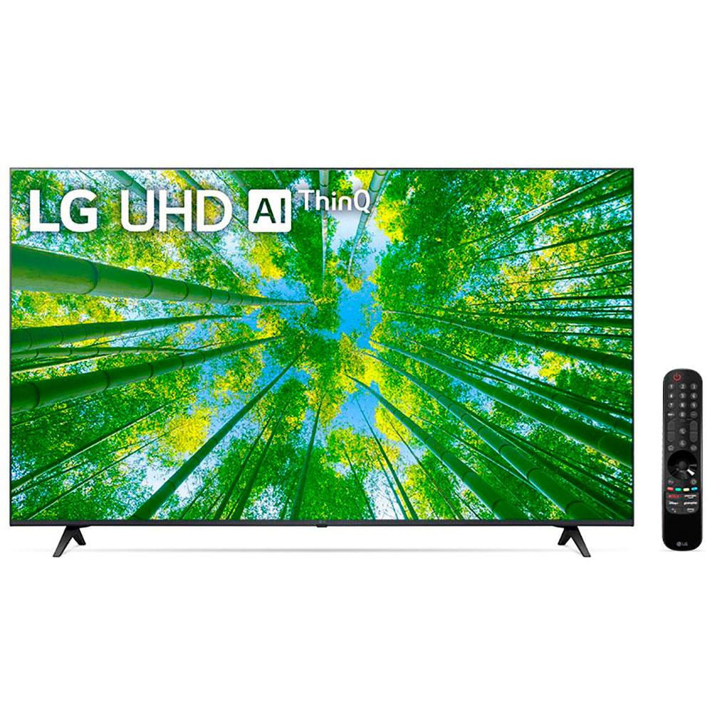 Smart TV 60 Polegadas 4K UHD 60UQ8050 LG Cinza com Preto