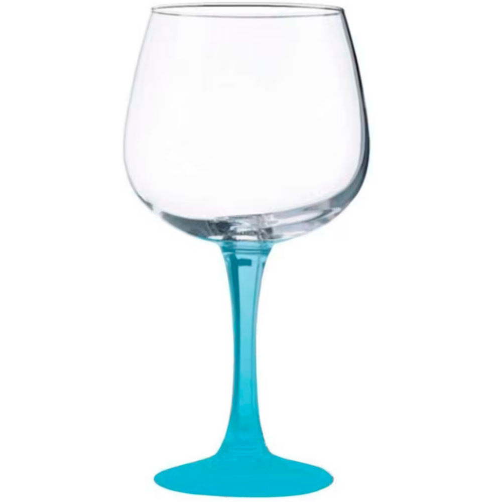 Taça para Gin Vicrila Ibiza com Base Azul - 720 ml Azul com Transparente