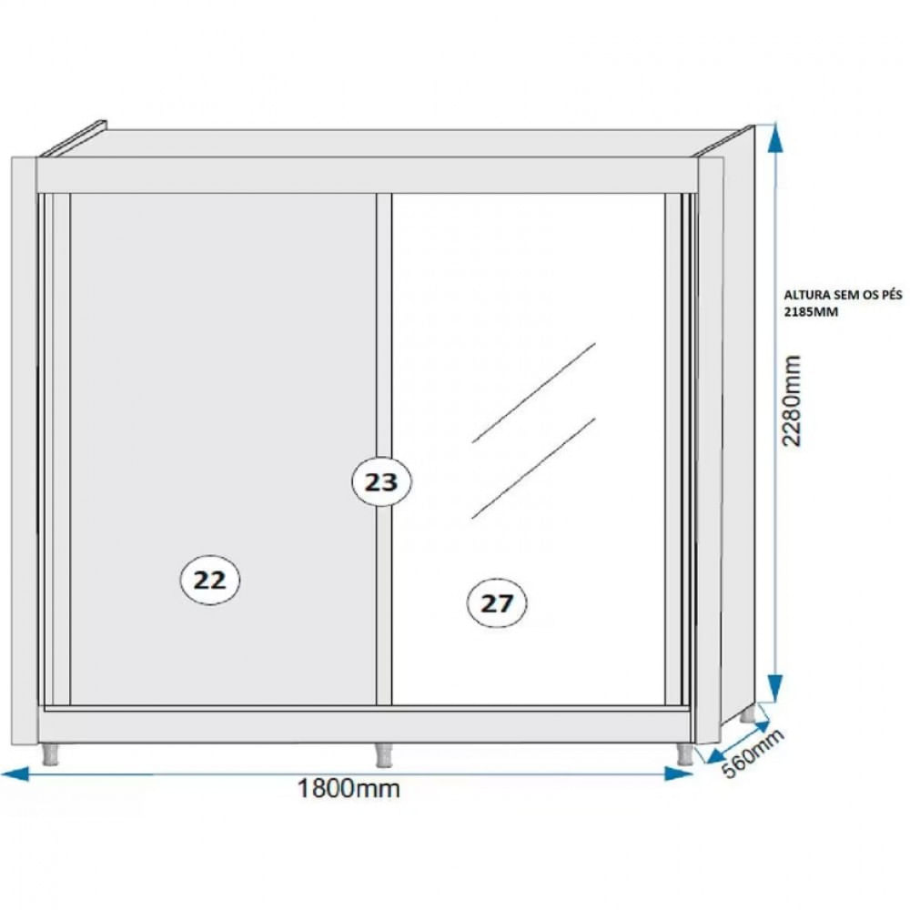 Guarda Roupa Solteiro Hamburgo 180cm 2 Portas 4 Gavetas com Espelho Mademarques Off White/Peroba